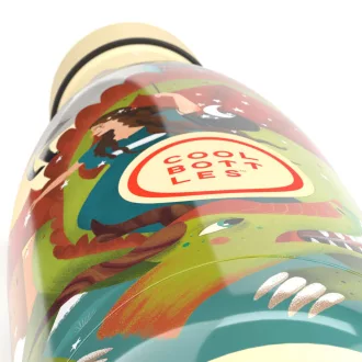 Cool Bottles Kids gyerek hőtartó kulacs 350 ml - Knigth Legend