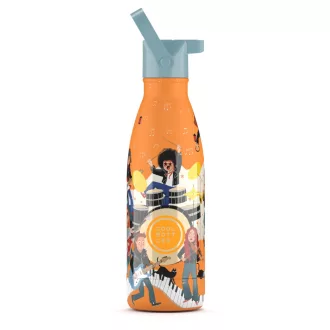 Cool Bottles Kids gyerek hőtartó kulacs 350 ml - Music Beat