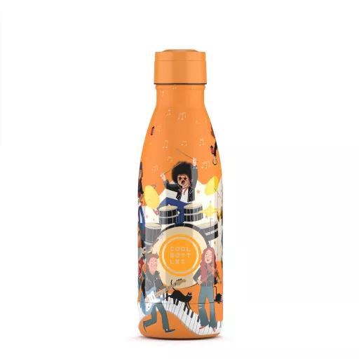 Cool Bottles Kids gyerek hőtartó kulacs 350 ml - Music Beat