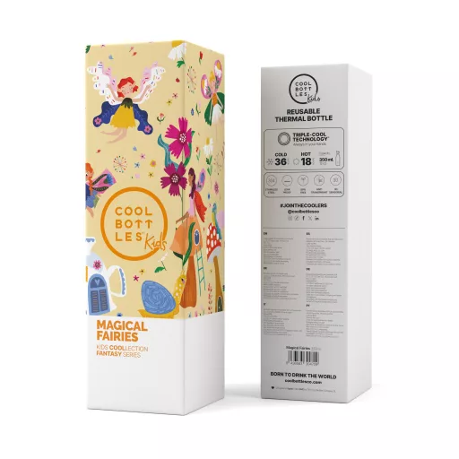 Cool Bottles Kids gyerek hőtartó kulacs 350 ml - Magical Fairies