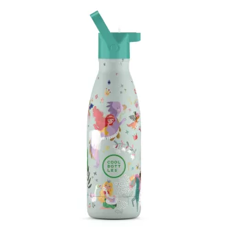 Cool Bottles Kids gyerek hőtartó kulacs 350 ml - Princess Kingdom