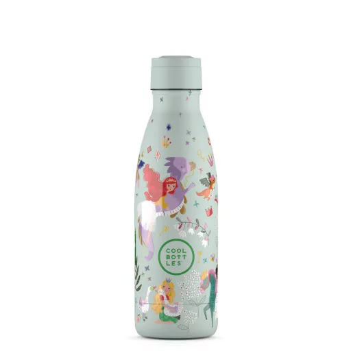 Cool Bottles Kids gyerek hőtartó kulacs 350 ml - Princess Kingdom