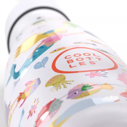 Cool Bottles Kids gyerek hőtartó kulacs 350 ml - Sweet Mermaids