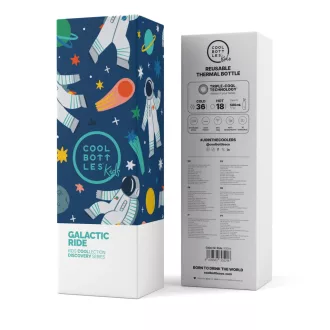 Cool Bottles Kids gyerek hőtartó kulacs 500 ml - Galactic Ride