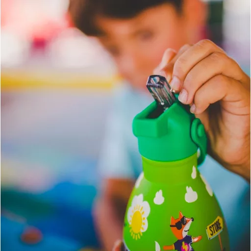 Cool Bottles Kids gyerek hőtartó kulacs 500 ml - Rolling Skaters