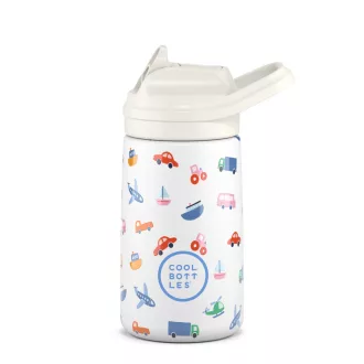 Cool Bottles Kiddies baba hőtartó kulacs 350 ml - Little Wheels