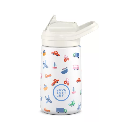 Cool Bottles Kiddies baba hőtartó kulacs 350 ml - Little Wheels