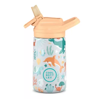 Cool Bottles Kiddies baba hőtartó kulacs 350 ml - Underwater World
