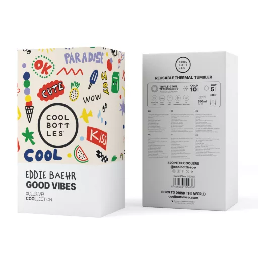 Cool Bottles Xclusive tumbler 550 ml - Good Vibes