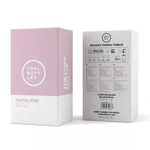 Cool Bottles tumbler 550 ml - Pastel Pink