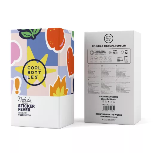Cool Bottles Xclusive tumbler 550 ml - Sticker Fever