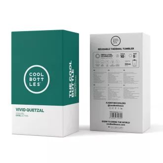 Cool Bottles tumbler 550 ml - Vivid Quetzal
