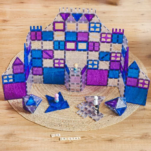 Cleverclixx mágneses építőjáték - Mega ice crystal pack 180 db