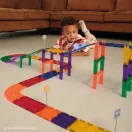 Cleverclixx mágneses építőjáték - Versenypálya kiegészítő kanyarok 15 db