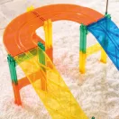 Cleverclixx mágneses építőjáték - Versenypálya kiegészítő kanyarok 15 db