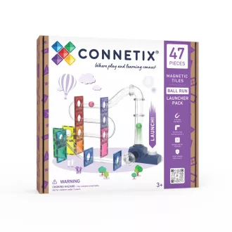 CONNETIX Golyópálya kilövővel 47 db