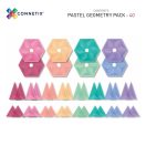 Connetix pasztell geometriai szett - 40 db