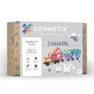 Connetix pasztell jármű építő szett - 50 db