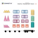 Connetix pasztell jármű építő szett - 50 db