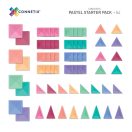 Connetix pasztell kezdő építő szett - 64 db