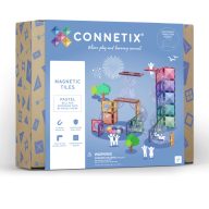 Connetix pasztell golyópálya kiegészítő szett - 80 db