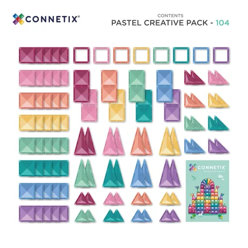 CONNETIX Pastel Creative Pack 104 db
