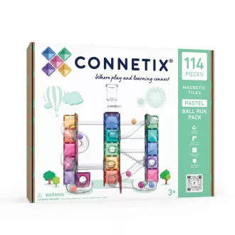 CONNETIX Pastel golyópálya 114 db