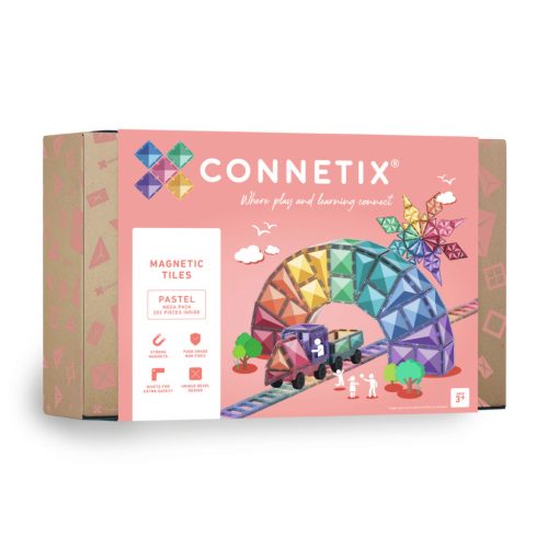 Connetix pasztell mega építő szett - 202 db