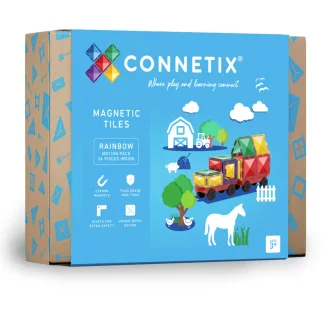 Connetix szivárvány guruló szett - 24 db