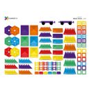 Connetix szivárvány mega építő szett - 212 db