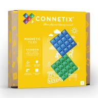 Connetix 2 db-os alaplap szett - kék/zöld