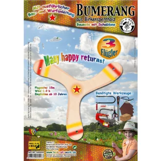 Djeco Bumeráng készítő, fa - 3 szárnyú