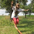 Djeco Slackline egyensúlyozó heveder spaniferrel - 17,5 m