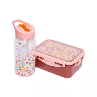 Petit monkey szívószálas kulacs macaron pops - Korall