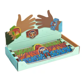 Djeco Rácsapós karkötő - Dínó, Tigris, Szuperhős - Winding bracelets dino, tiger, superhero