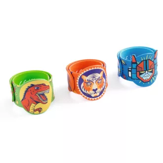 Djeco Rácsapós karkötő - Dínó, Tigris, Szuperhős - Winding bracelets dino, tiger, superhero