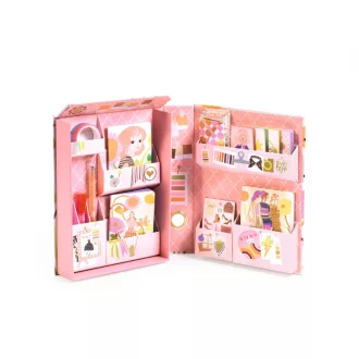   Djeco Irodaszeres bőrönd - Tina kisszekrénye - Tinou stationery cabinet