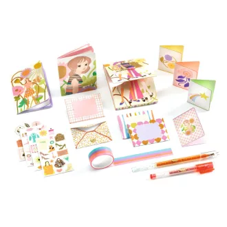   Djeco Irodaszeres bőrönd - Tina kisszekrénye - Tinou stationery cabinet