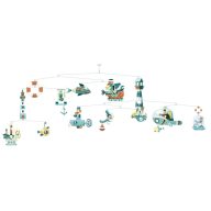   Djeco Szélmobil függődísz - Tengeri hajók - Marine ships (FSC)