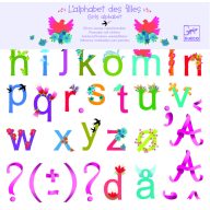Djeco Falmatrica - Betűkészlet lánynak - Girls alphabet
