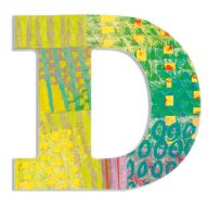 Djeco Dekorbetű - D - Peacock letter