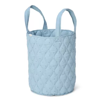 Little Dutch kerek tároló kosár 35x45 cm - Pure Denim Blue
