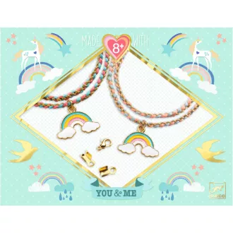   Djeco Ékszerkészítő készlet - Páros szivárványok - Rainbow Kumihimo