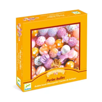   Djeco Ékszerkészítő készlet - Buborék gyöngyök, arany - Bubble beads, Gold
