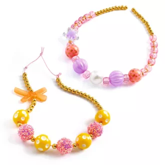   Djeco Ékszerkészítő készlet - Buborék gyöngyök, arany - Bubble beads, Gold