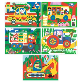   Djeco Karckép technika - Jármű felfedező - Learning about vehicles