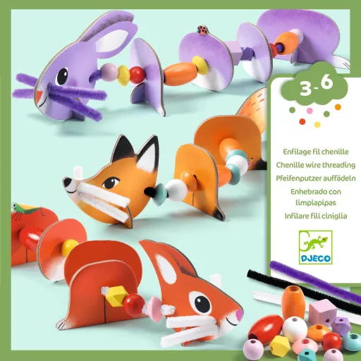 Djeco Fűzés - Cuki állatok - Cute animals