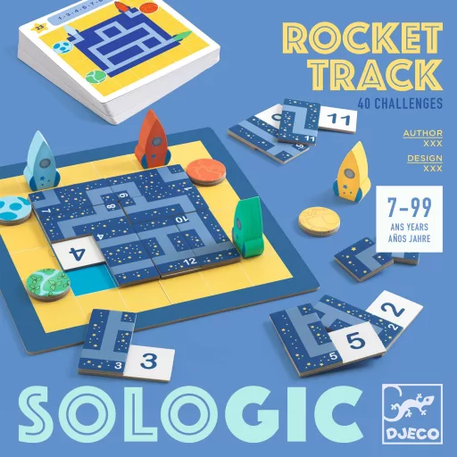 Djeco Logikai játék - Útkereső - Track Puzzle