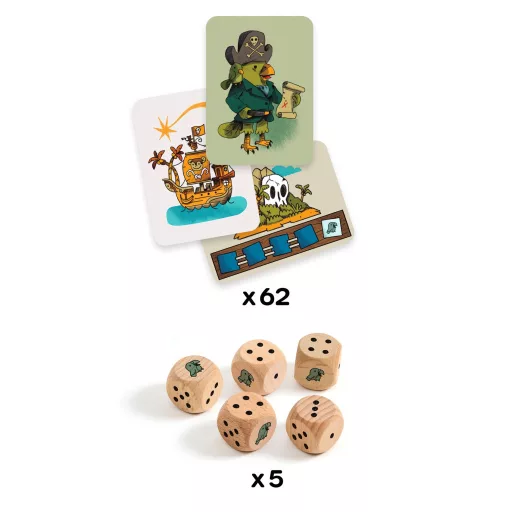 Djeco Társasjáték - Kalóz kockázat - Pirates 'n' Dice