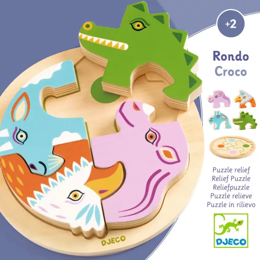 Djeco Formaillesztő, formaberakó - Kroki körtánca - Rondo Croco
